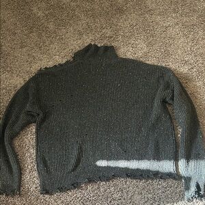 Zenana Outfitters Charcoal Turtleneck Sweater